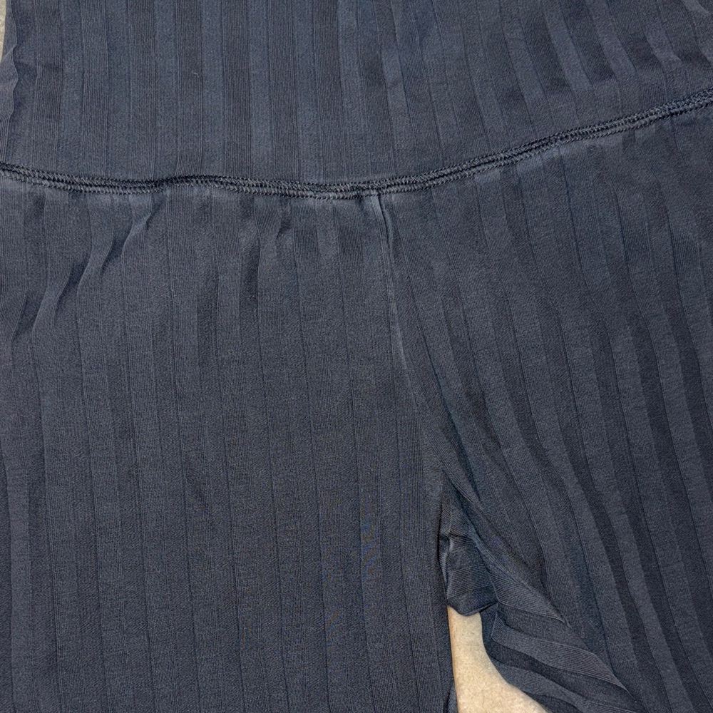 Black Ribbed Two-Piece Set - Picture 3 of 5